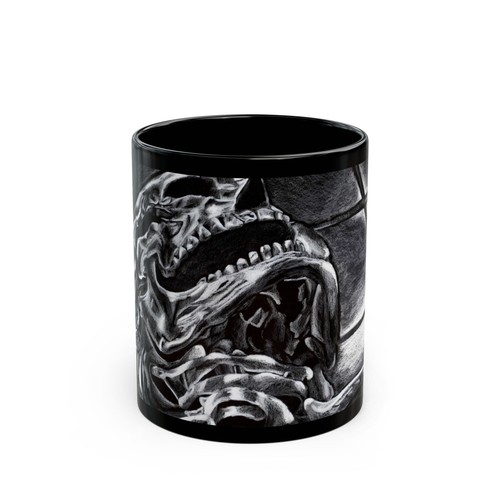 Tazza teschio horror arte