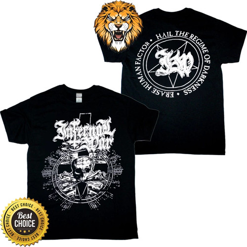 Shirt nera con - t-shirt, teschio