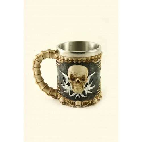 Tazza resina con teschio - tazza,