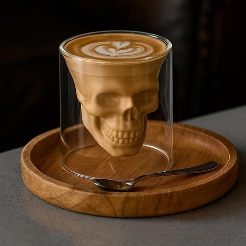 Tazza vetro doppia - vetro, parete
