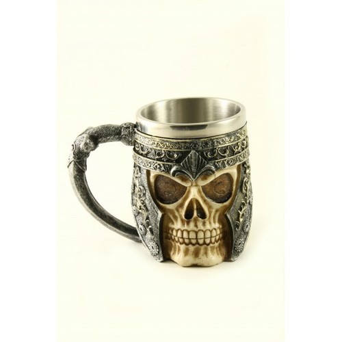 Tazza resina con teschio - in,