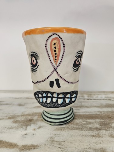 Raro vaso coppa - raro, teschio